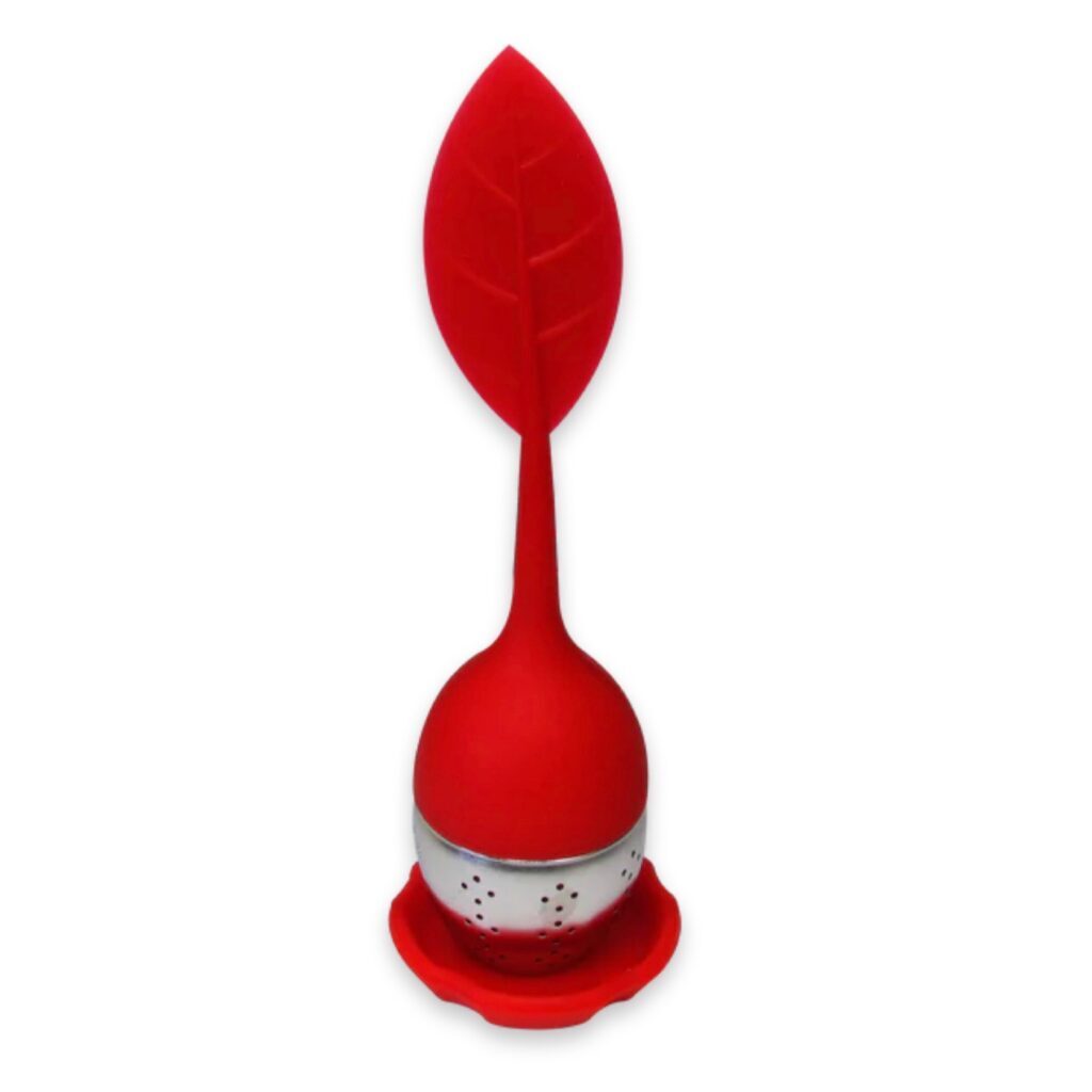 Silicone Leaf Infuser - Red