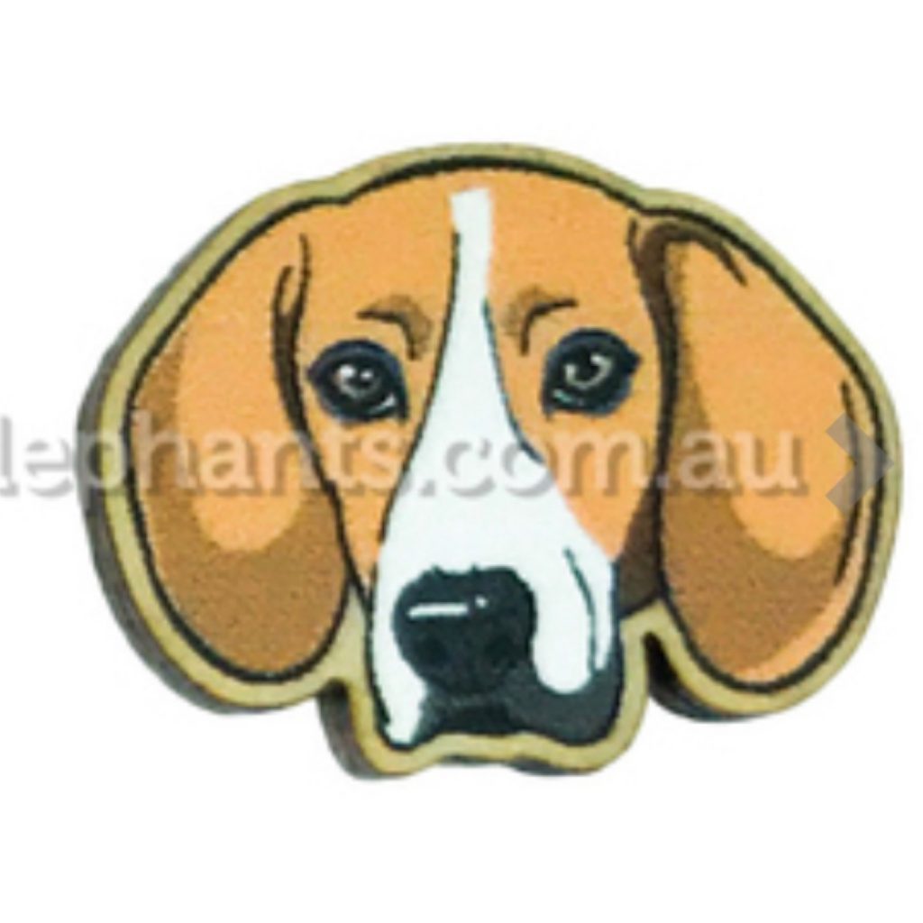 Beagle Head Earrings