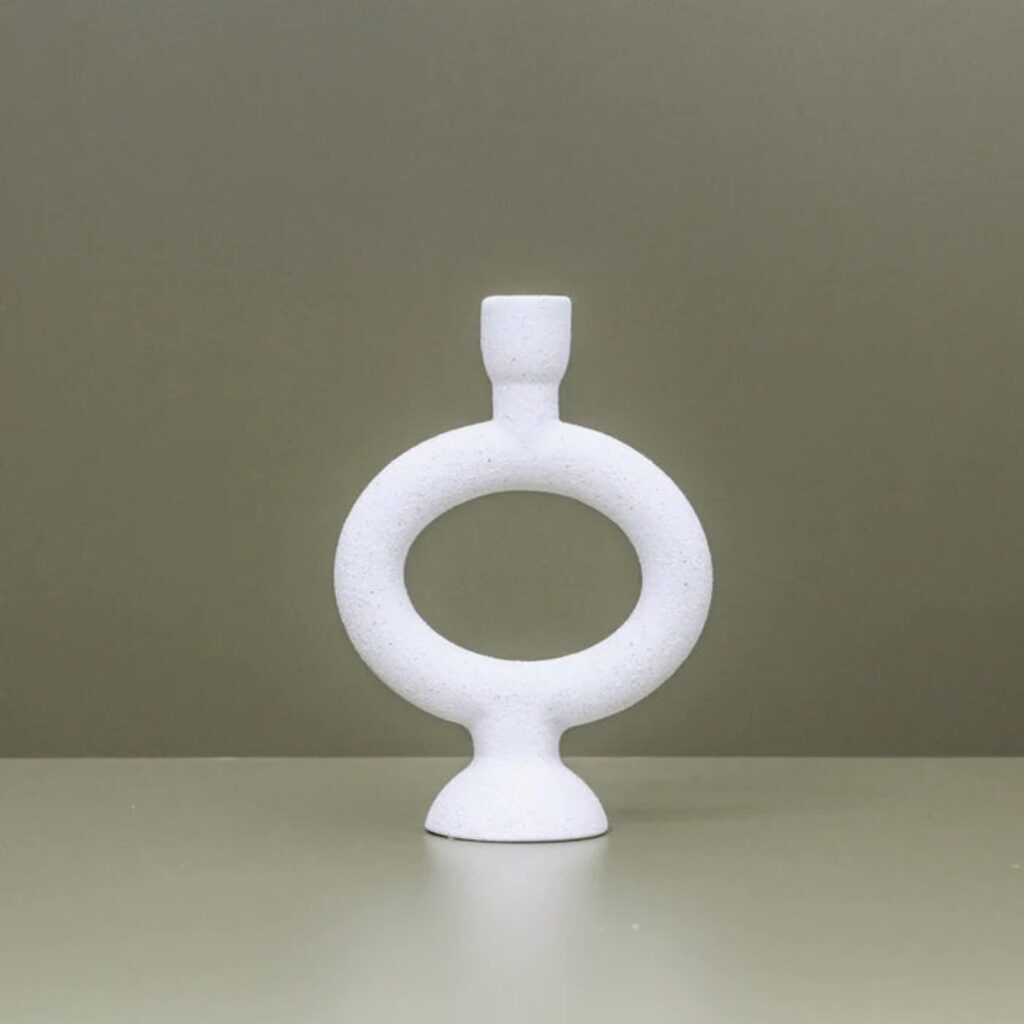 Thea Candlestand White (SMALL)