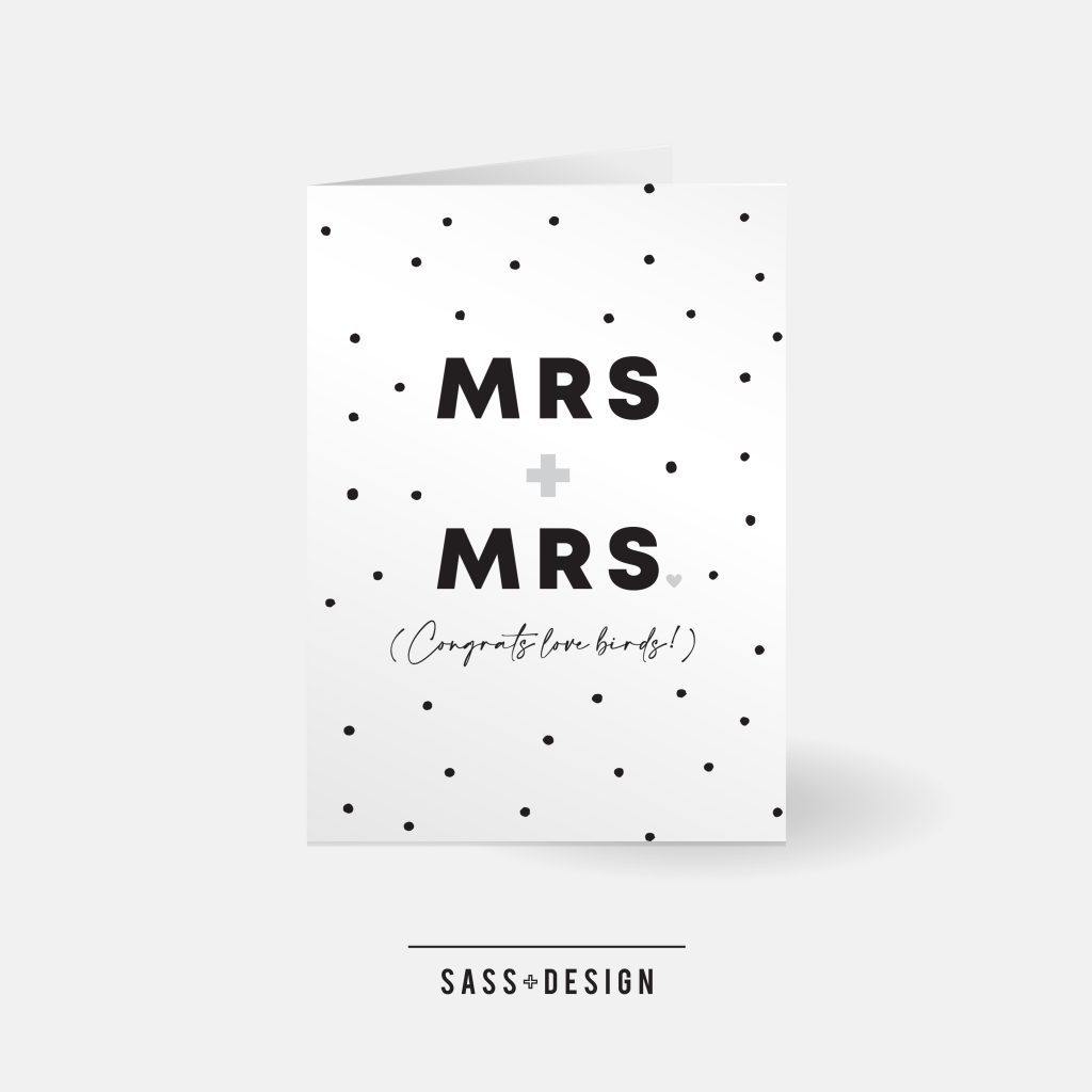SASS AND DESIGN - MRS AND MRS CARD