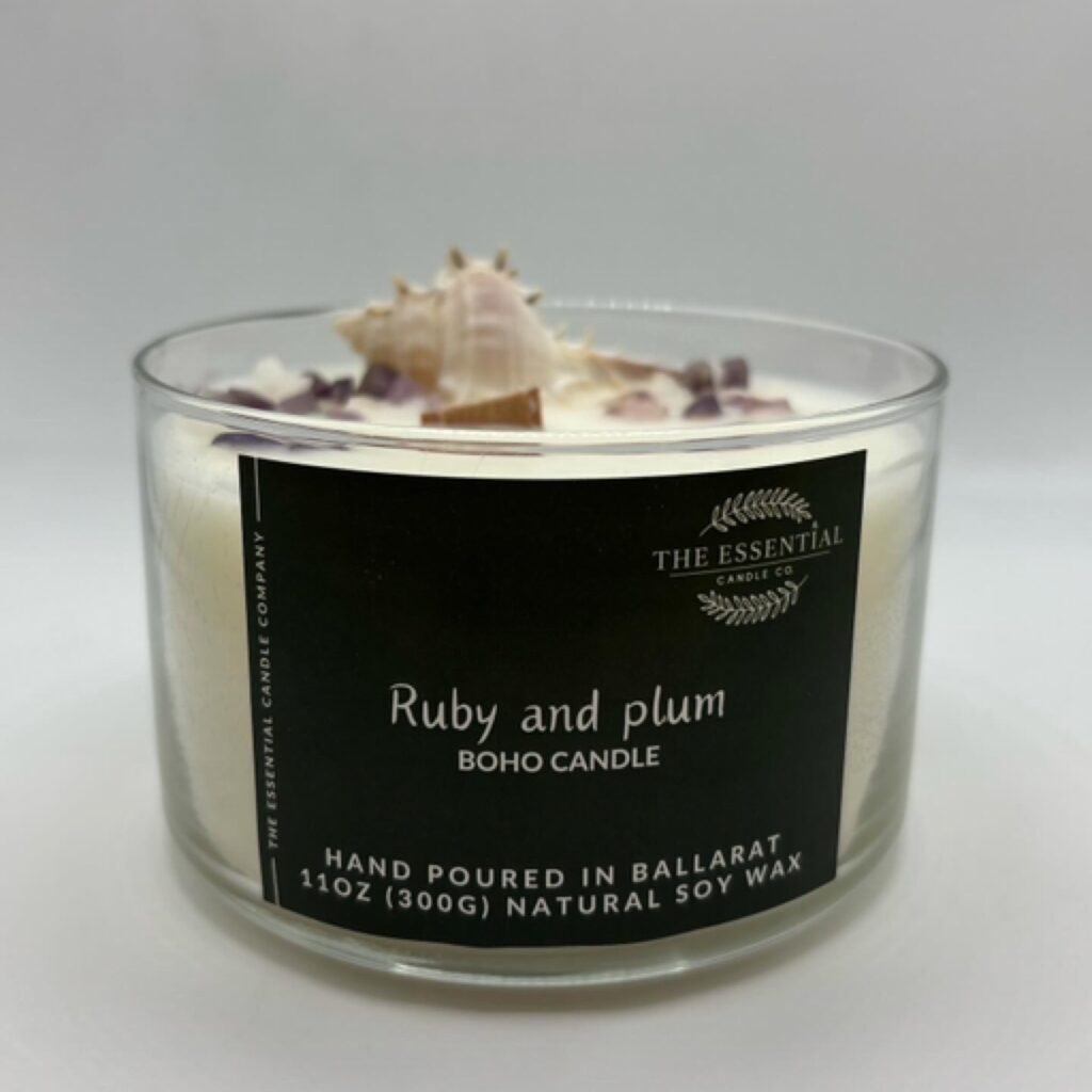 RUBY AND PLUM BO-HO CANDLE