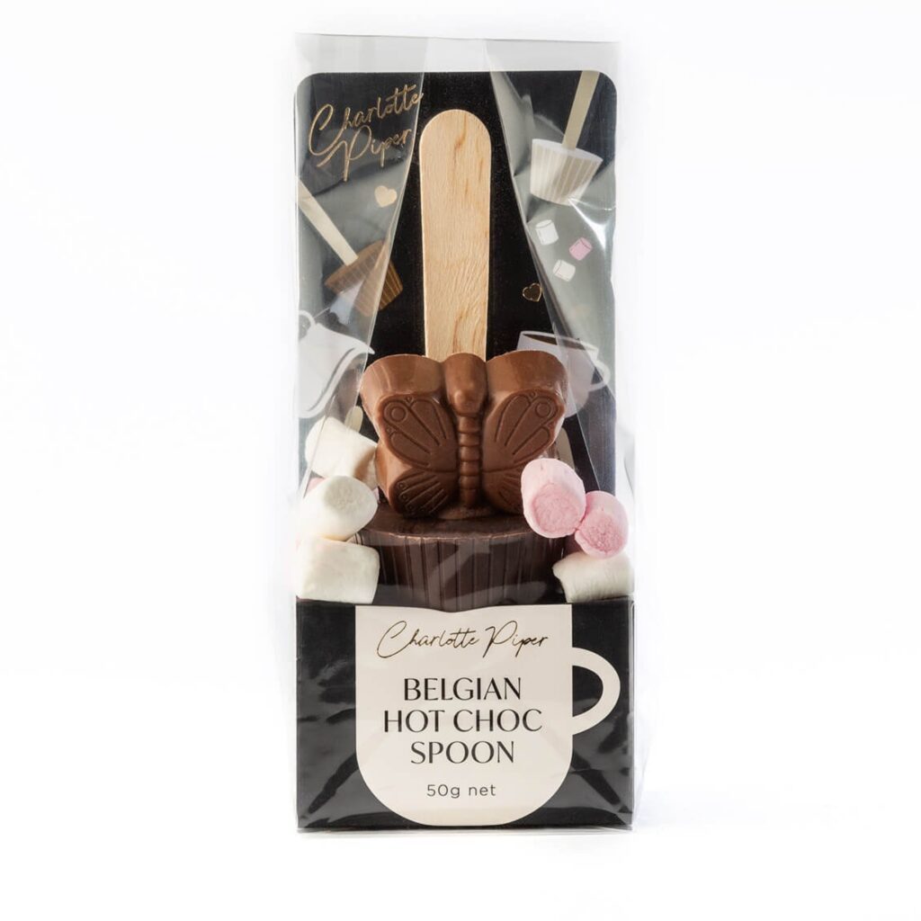 CHARLOTTE PIPER HOT CHOCOLATE SPOON BUTTERFLY (DARK)