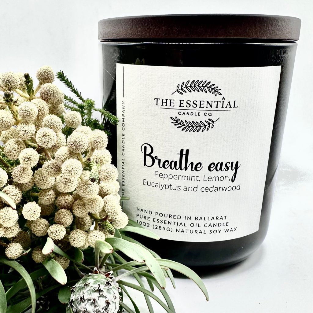 BREATH EASY - ESSENTIAL OIL CANDLE