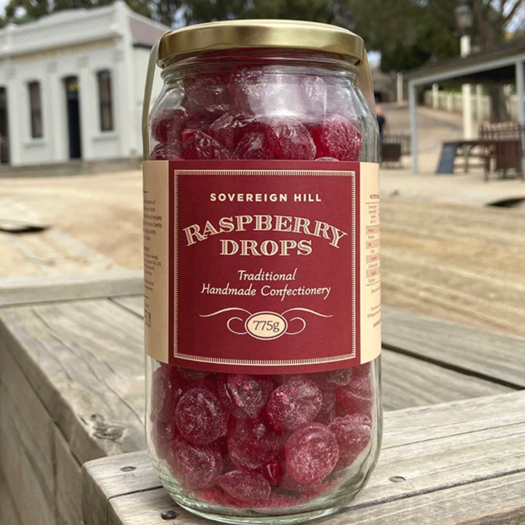Raspberry drops sovereign hill