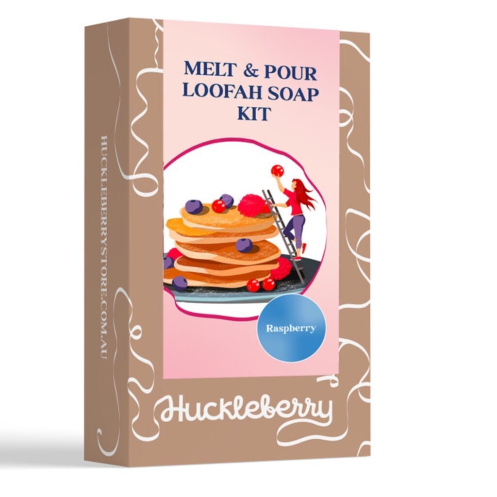 Make Your Own Melt & Pour Loofah Soap - Raspberry