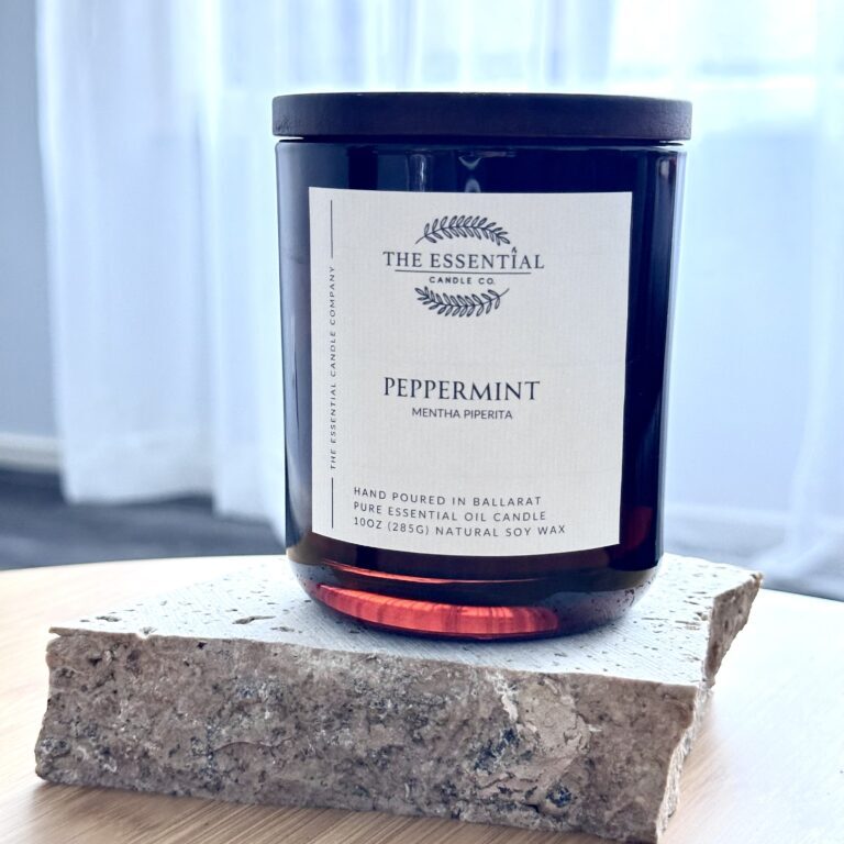 PEPPERMINT - ESSENTIAL OIL CANDLE