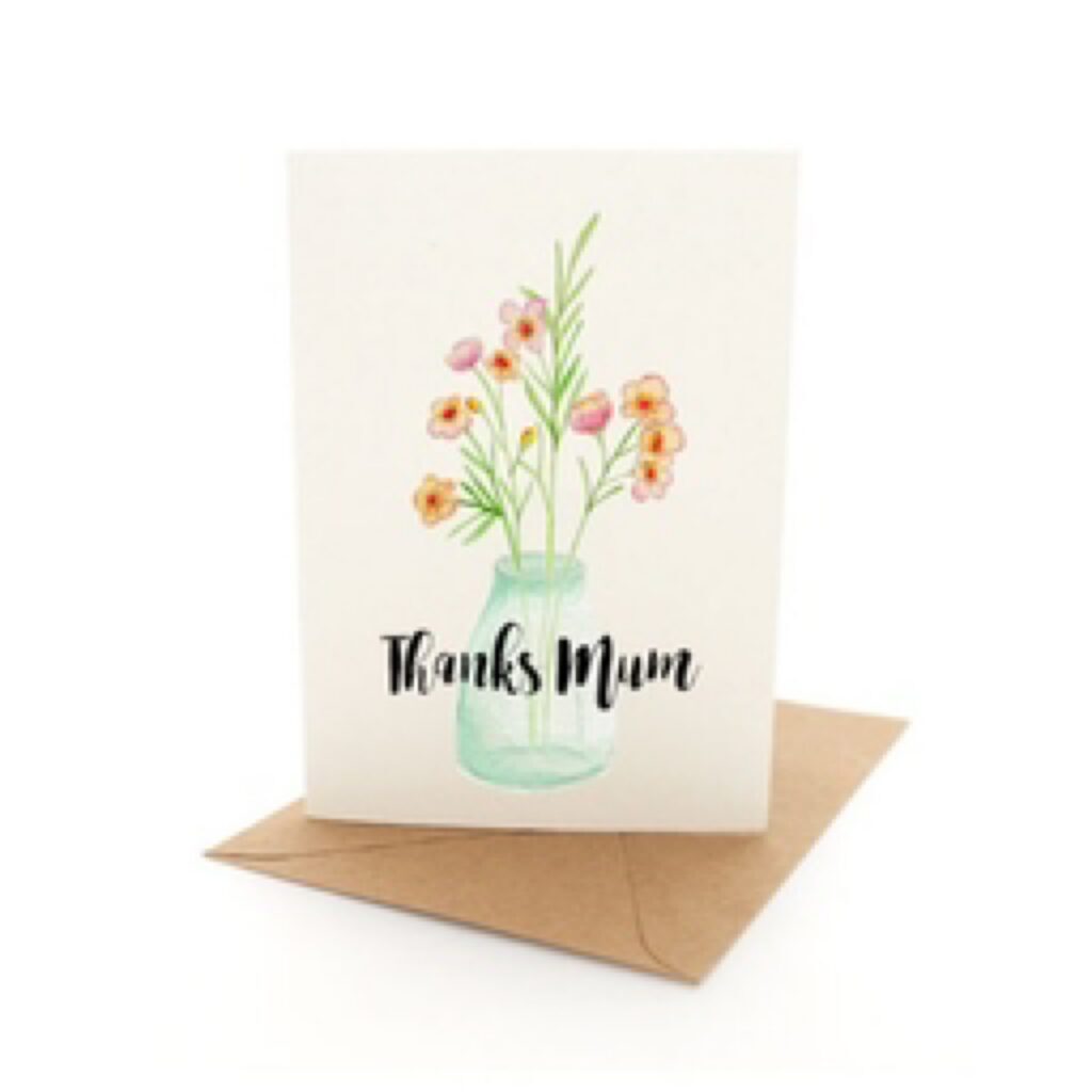 Geraldton Wax Posie - Mother’s Day card